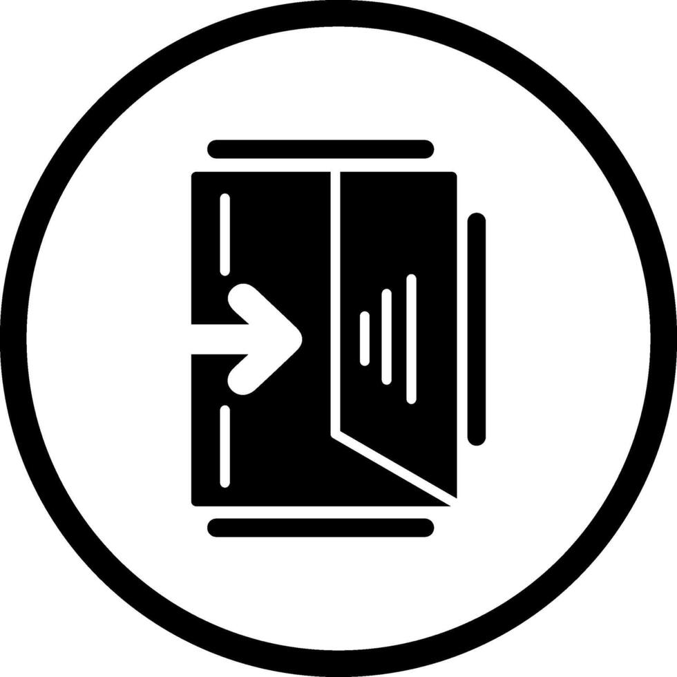 Exit Sign Vector Icon