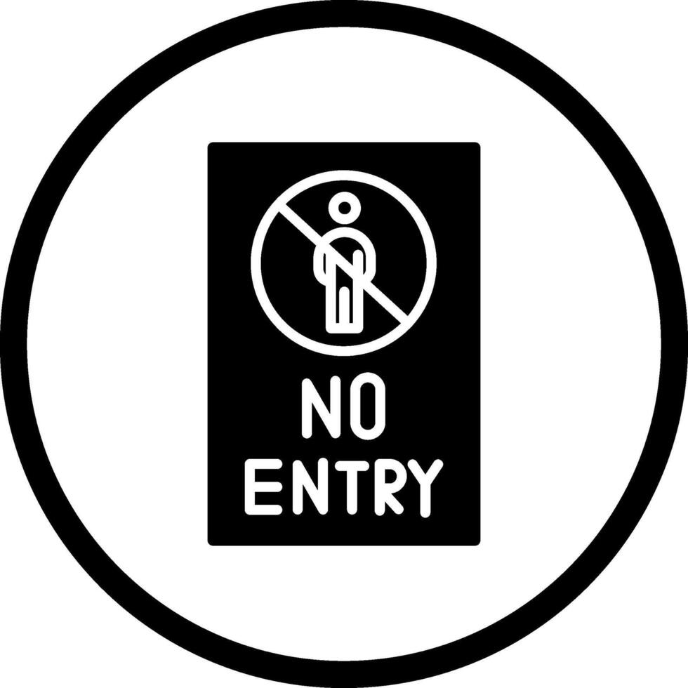 No Entry Sign Vector Icon