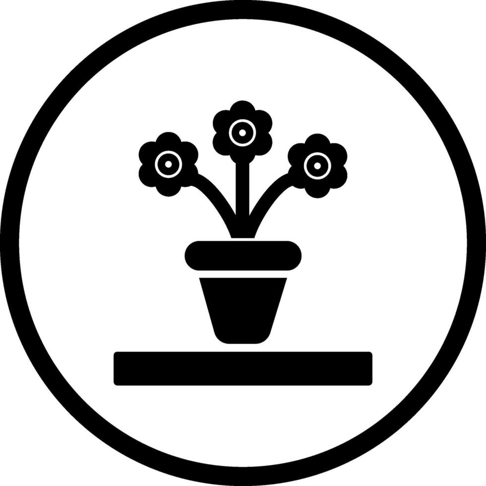 Flower Pot Vector Icon