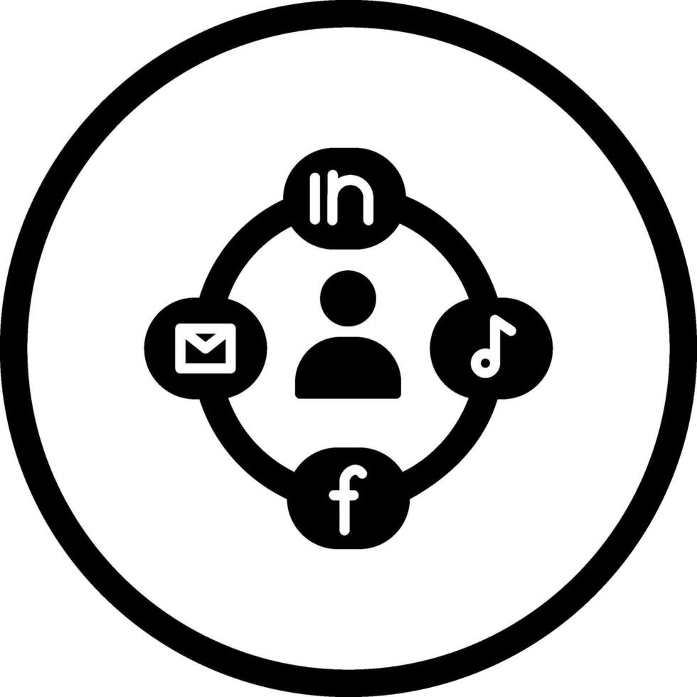 Social Circle Vector Icon