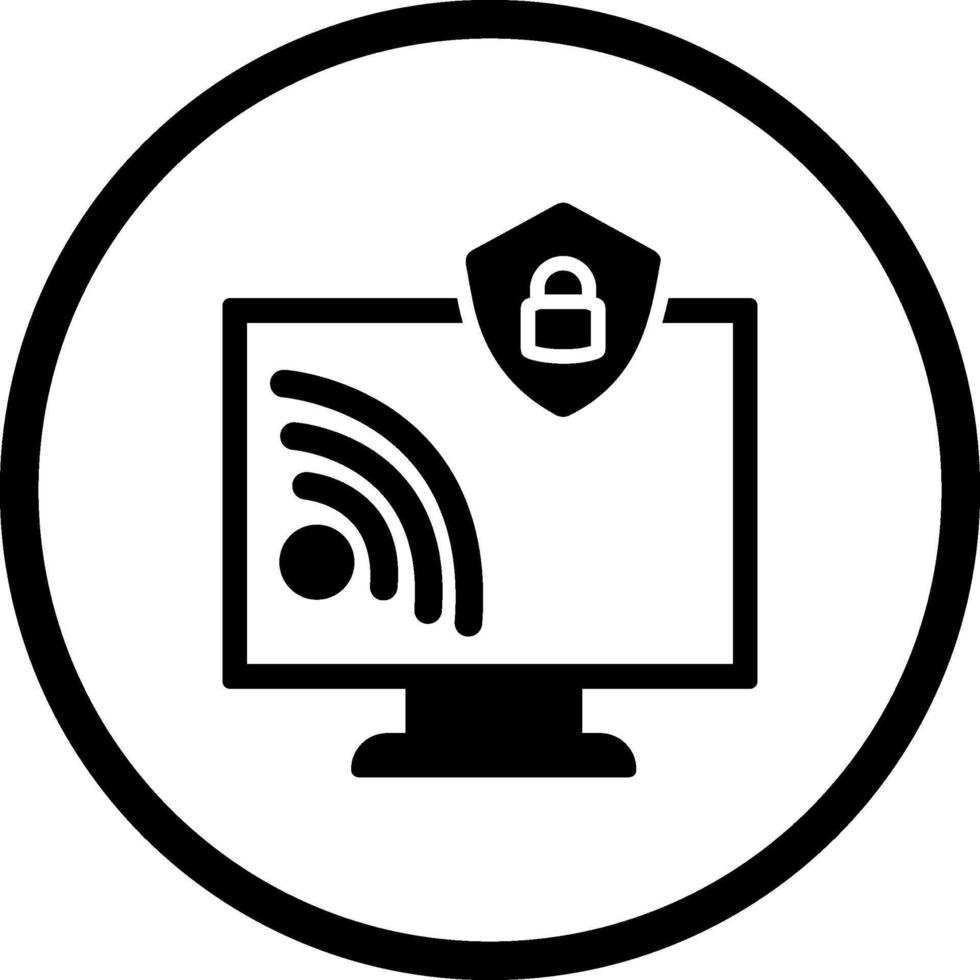 Wifi seguridad vector icono