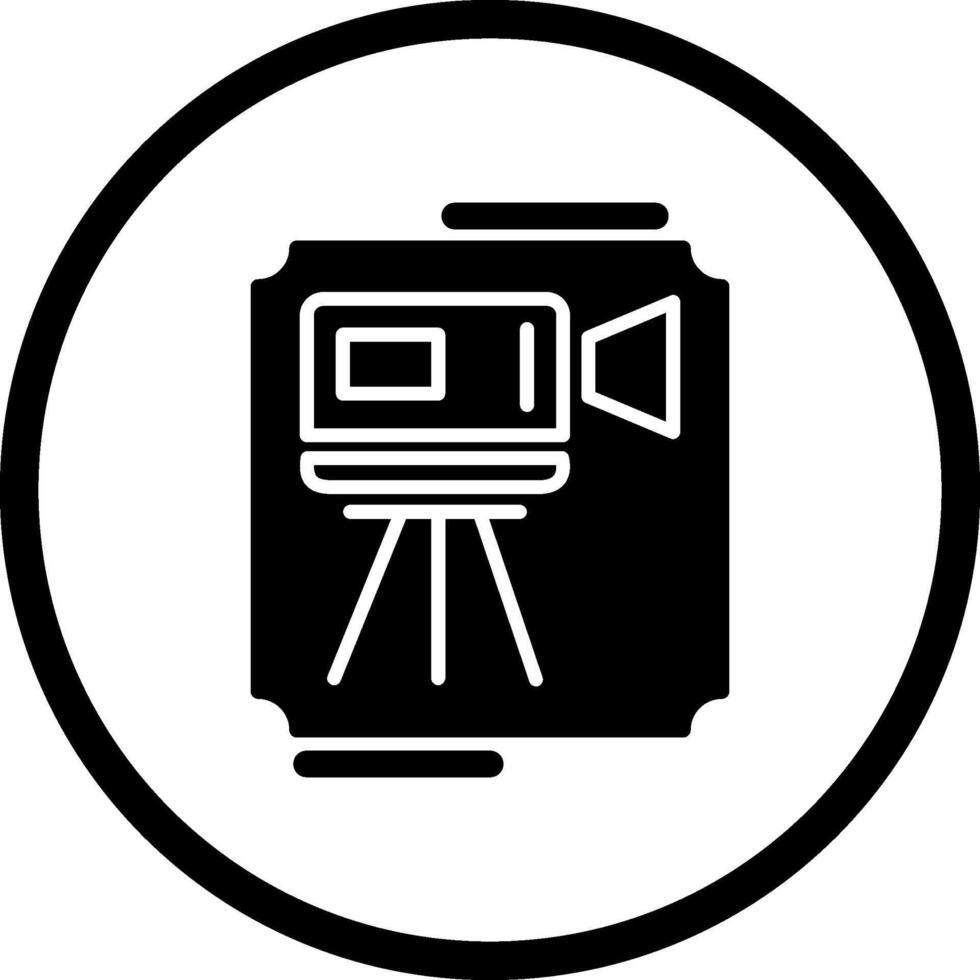 icono de vector de videocámara