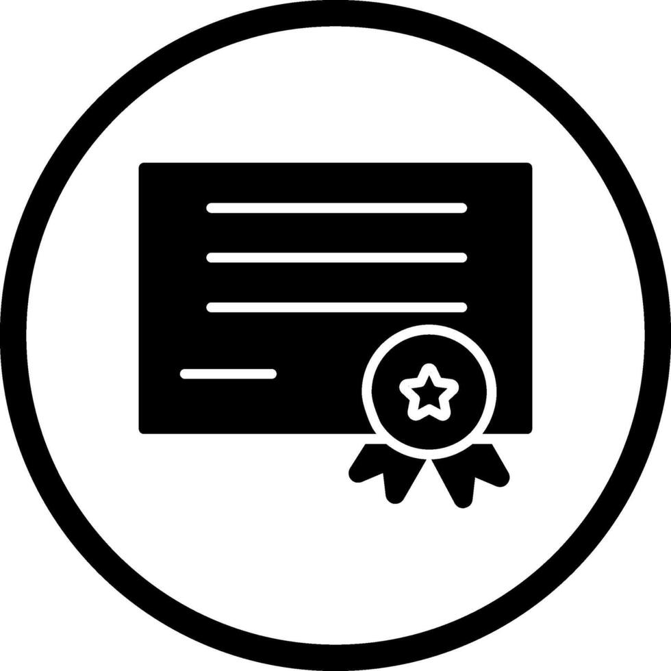 icono de vector de diploma