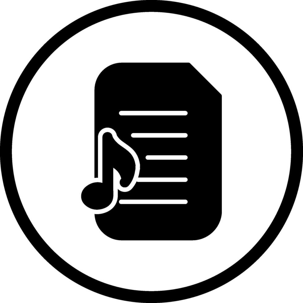 Audio Document Vector Icon