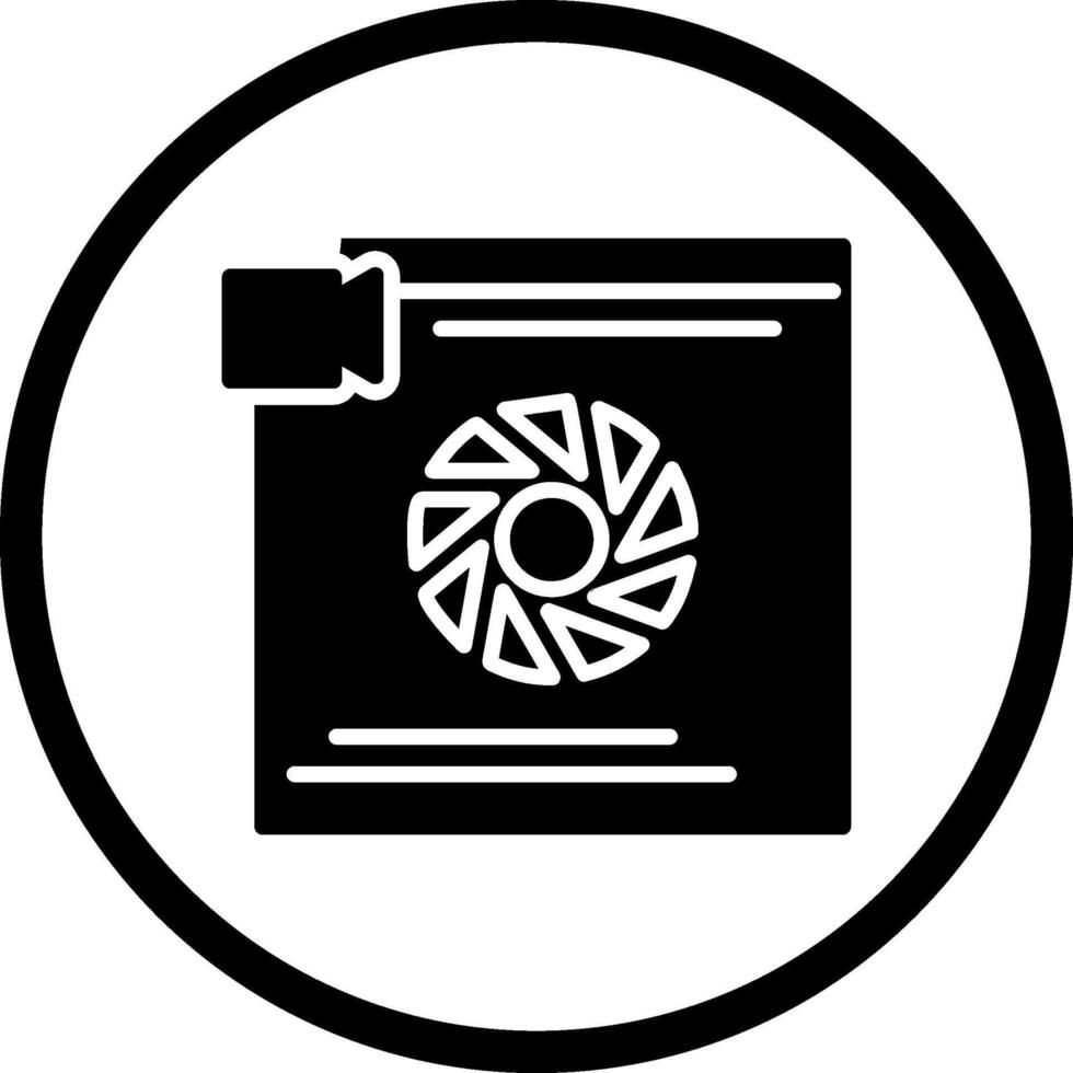 icono de vector de lente de cámara