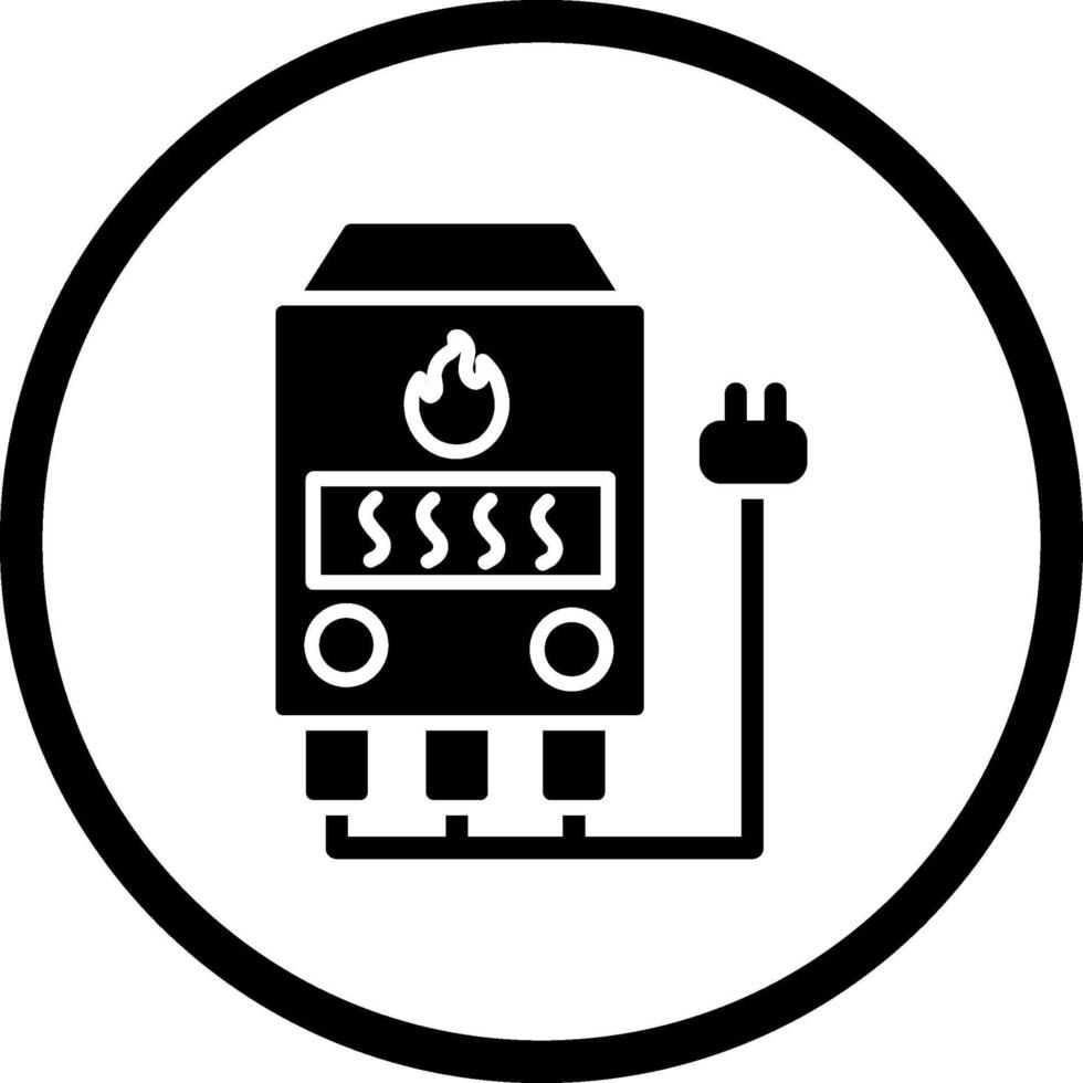 Electric Furnace Vector Icon