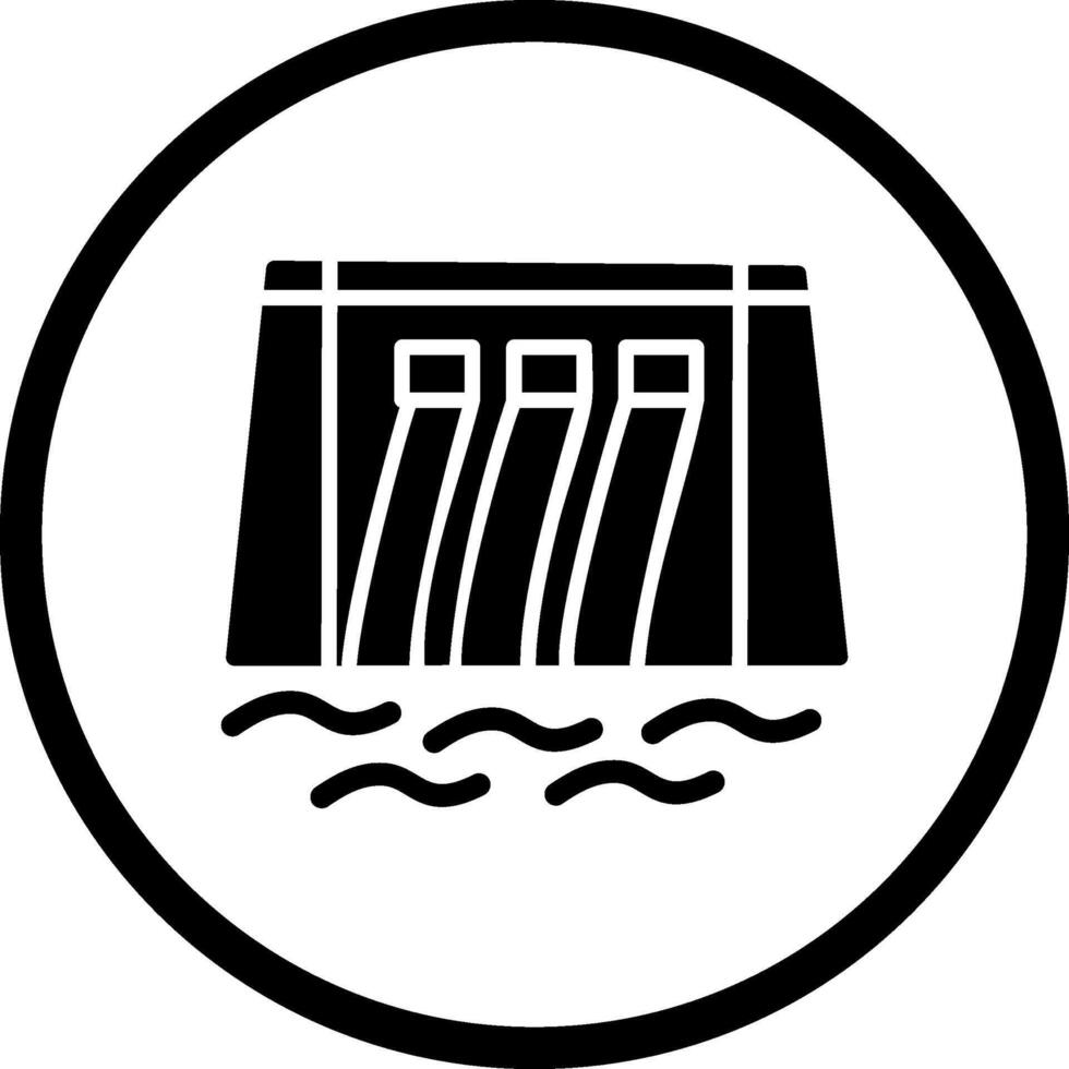 Water Dam Vector Icon