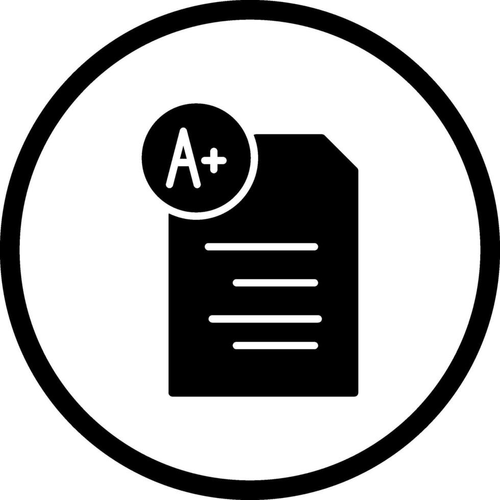 Graded Paper Vector Icon