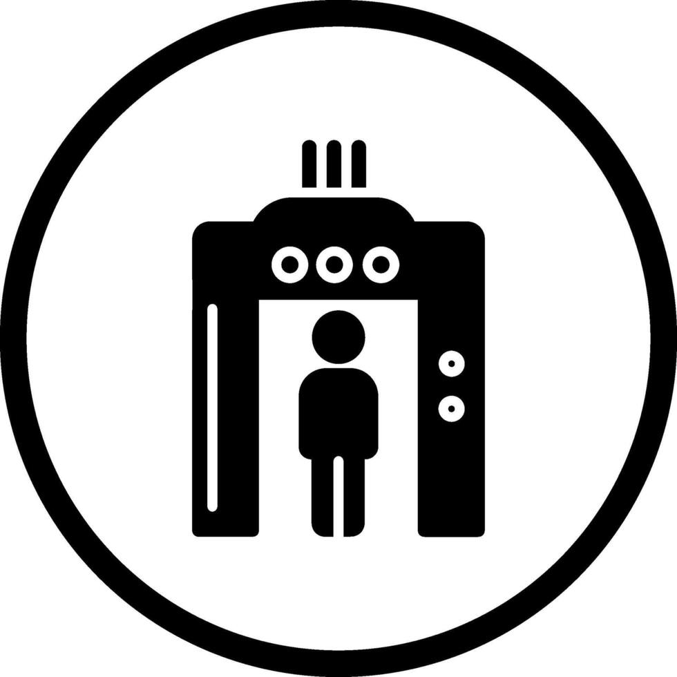 icono de vector de seguridad del aeropuerto