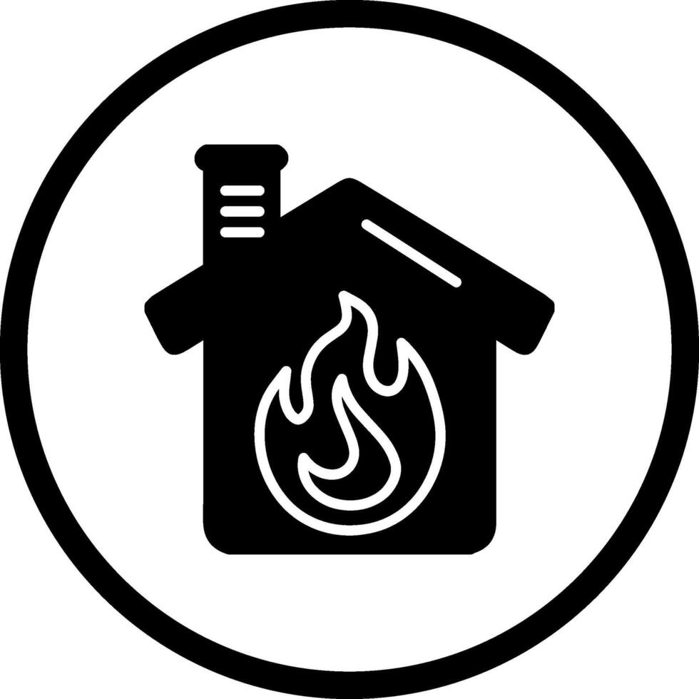 Housefire Vector Icon