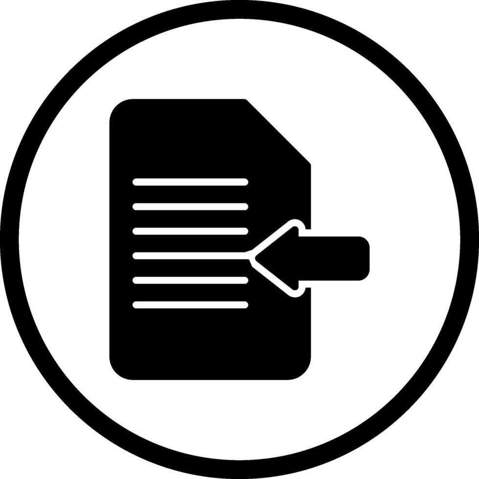 Import Document Vector Icon