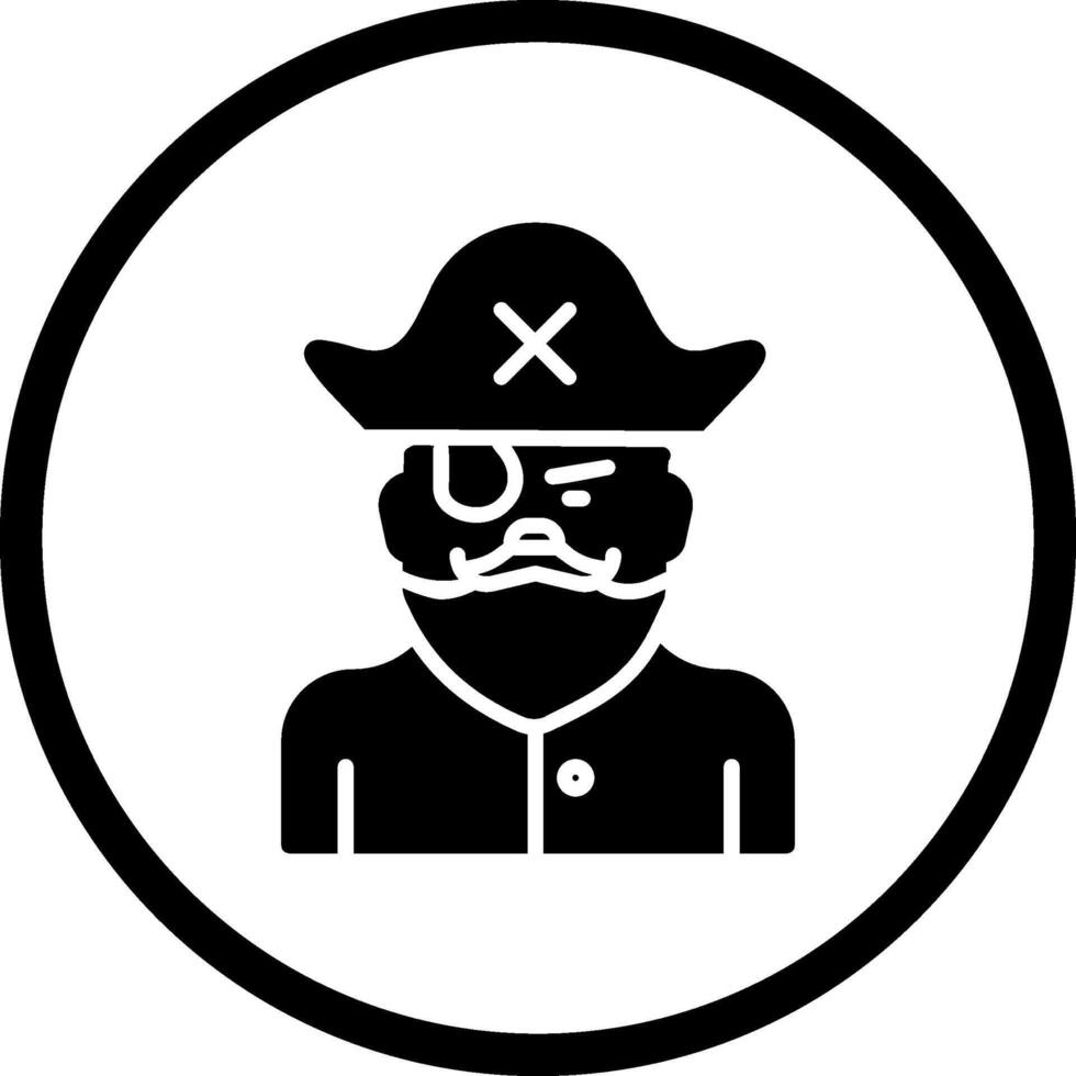 Male Pirate Vector Icon