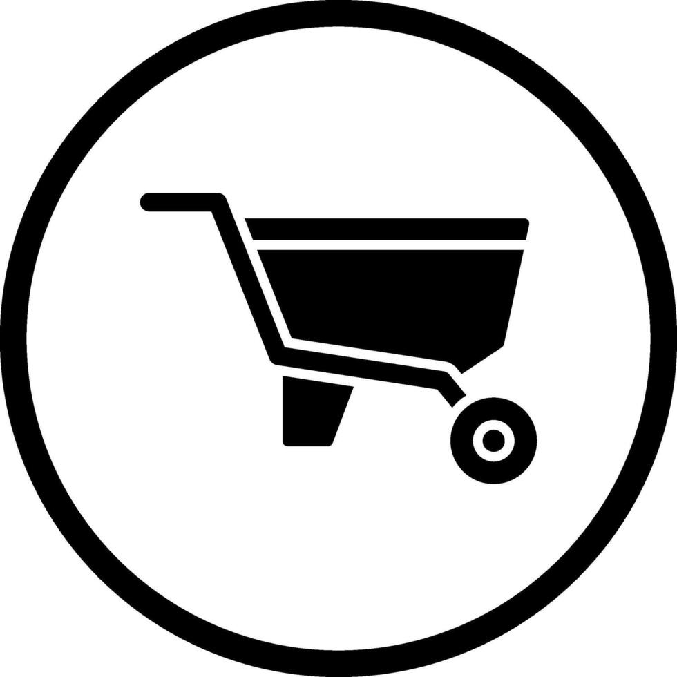 Wheelbarrow Vector Icon