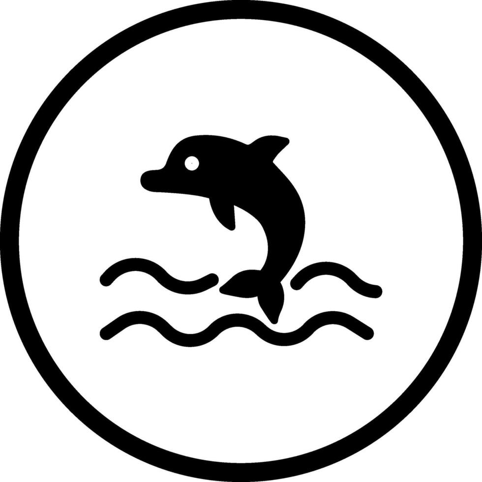 Dolphin Vector Icon