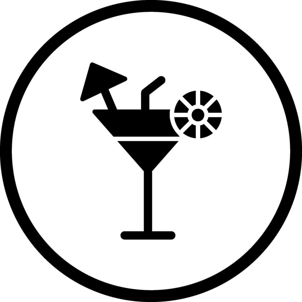 icono de vector de coctel