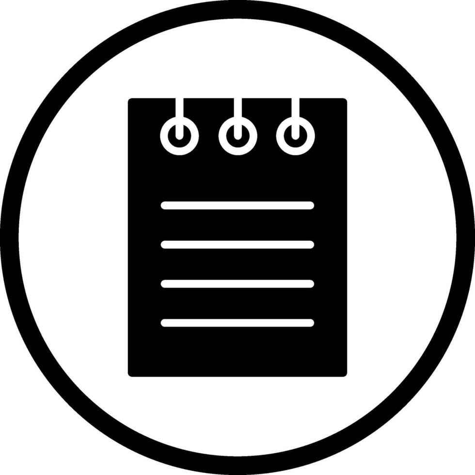 Notepad Vector Icon