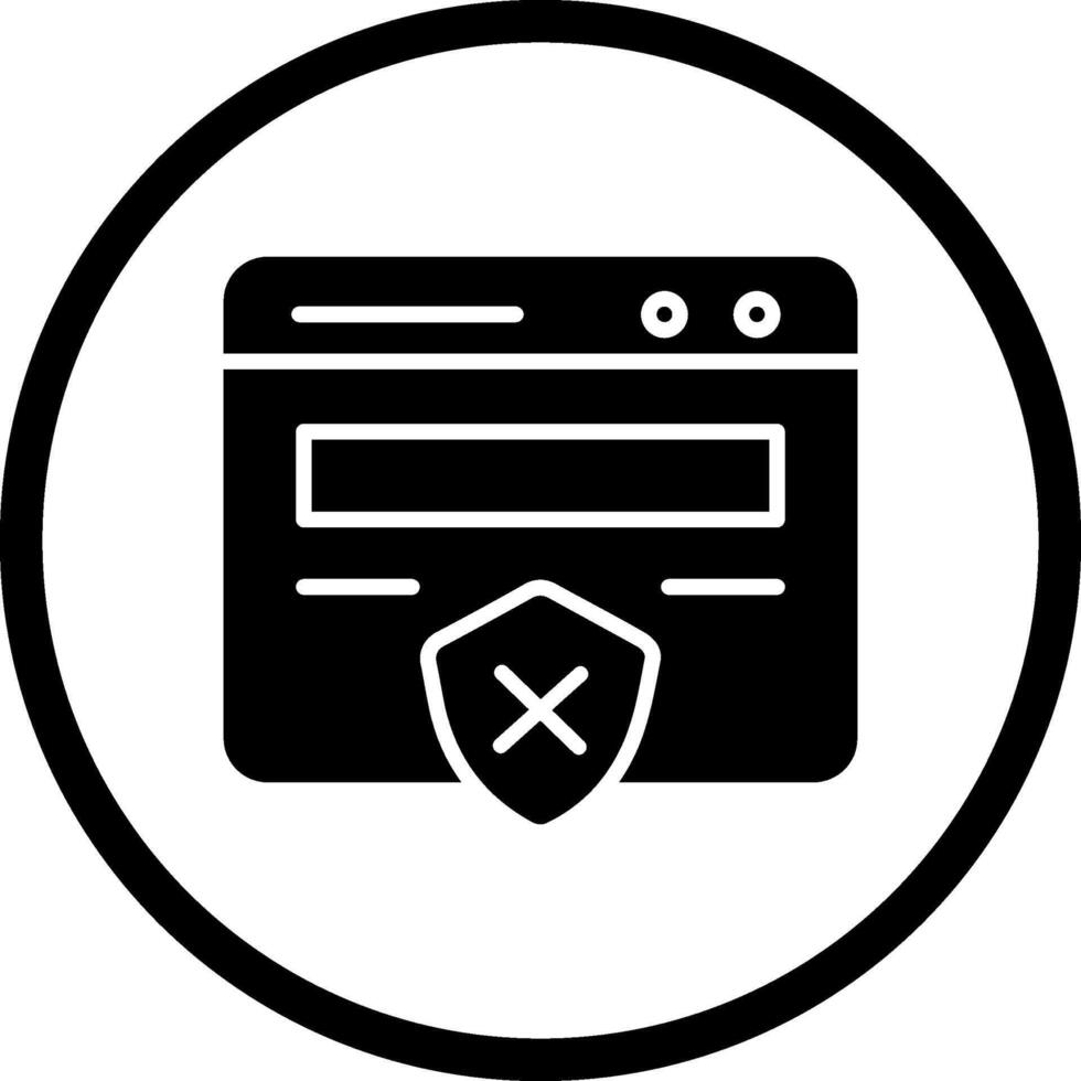 Unprotected Website Vector Icon