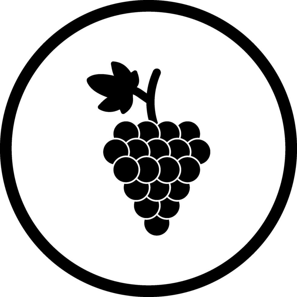 icono de vector de uvas