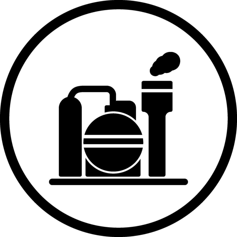 icono de vector de refinería