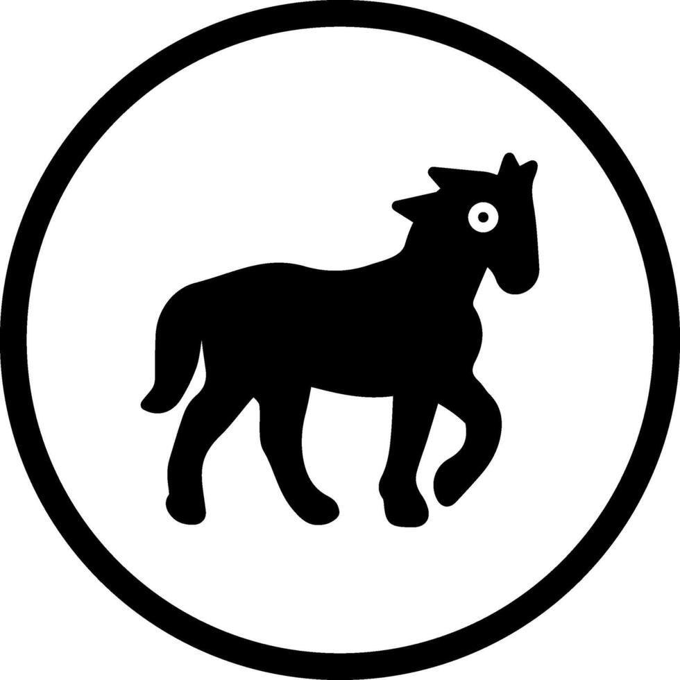 icono de vector de caballo