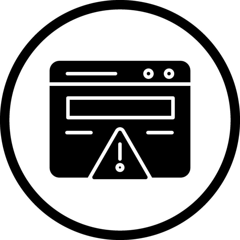 Web Error Vector Icon