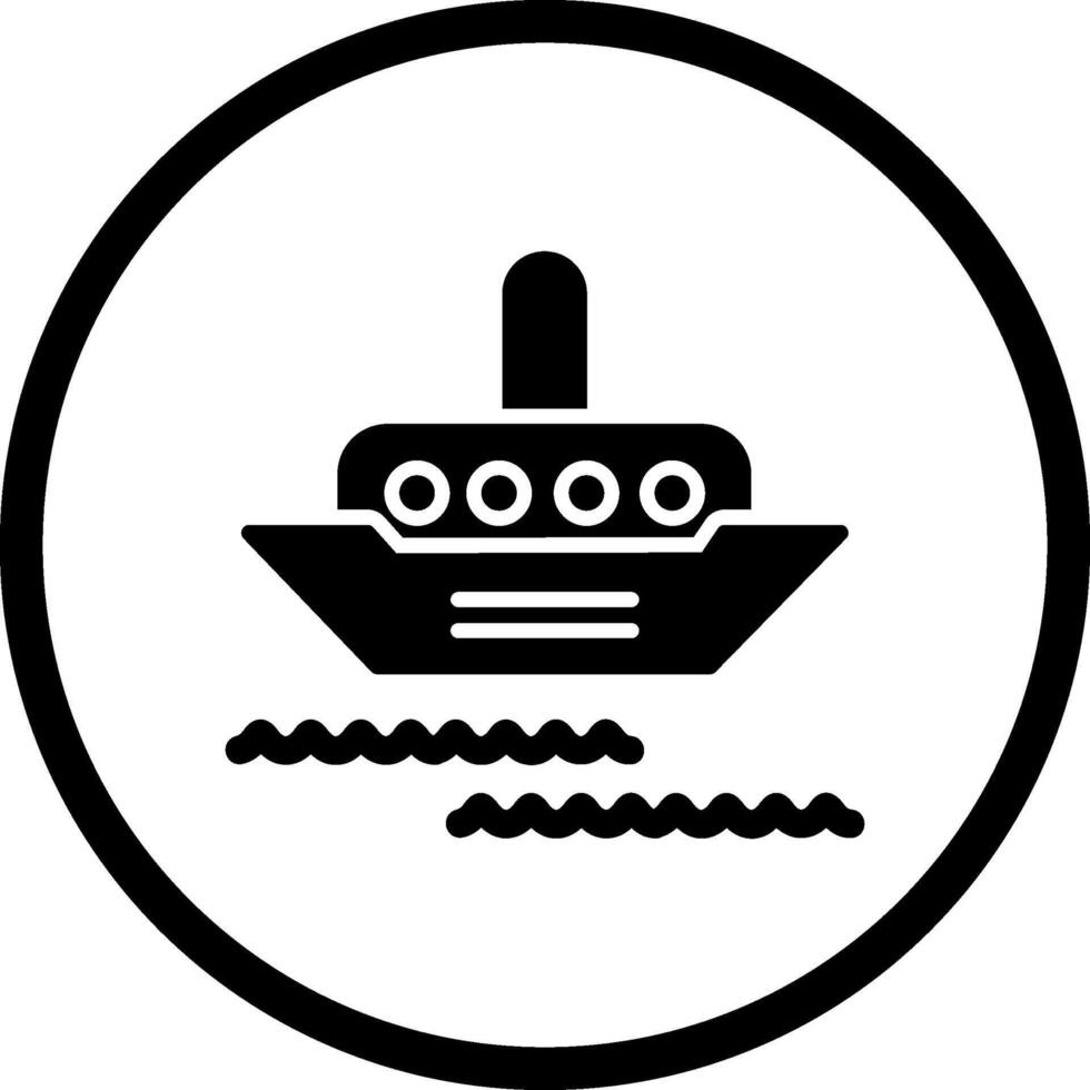 Steamship Vector Icon