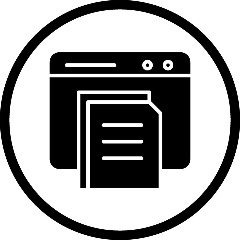 icono de vector de documento