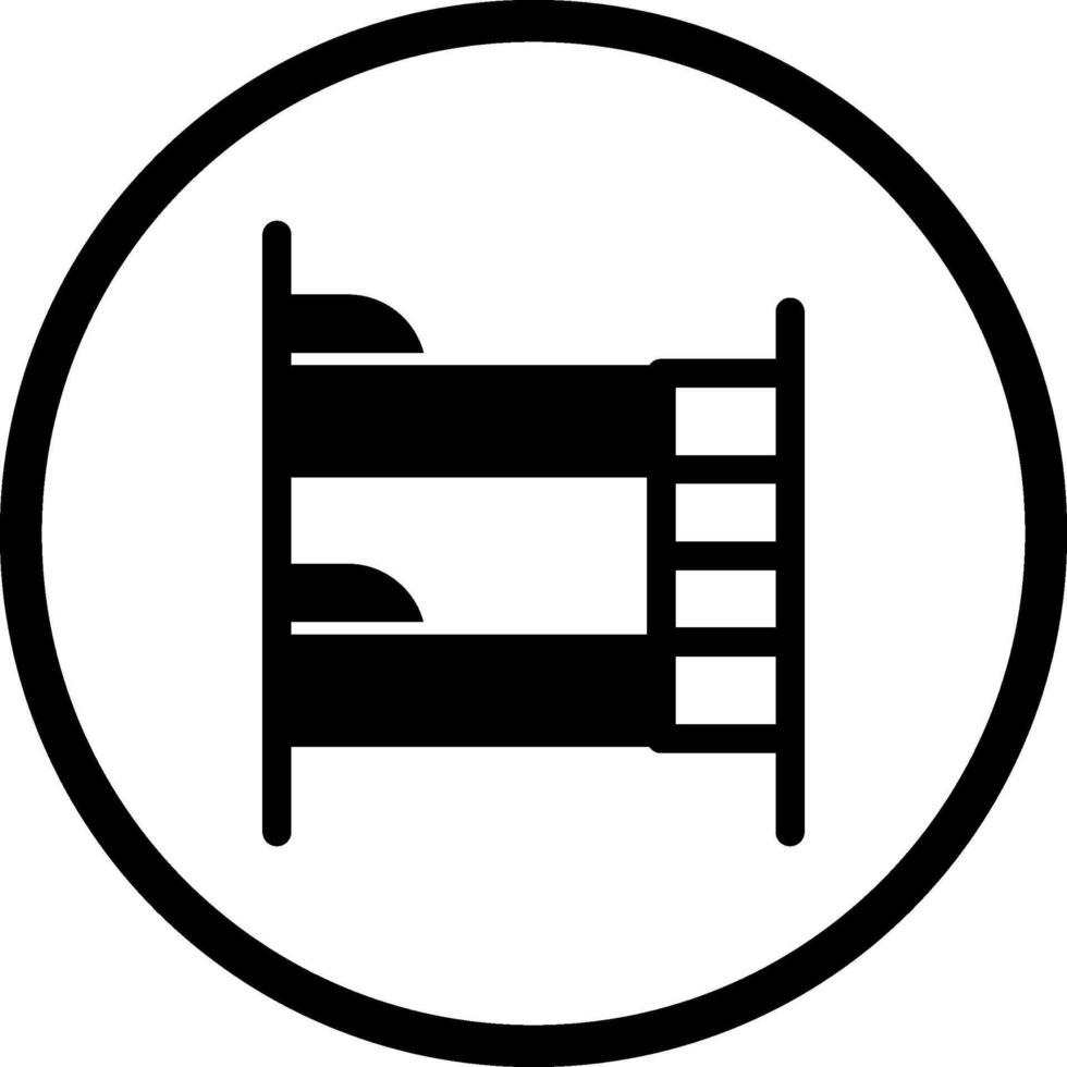 Bunk bed Vector Icon