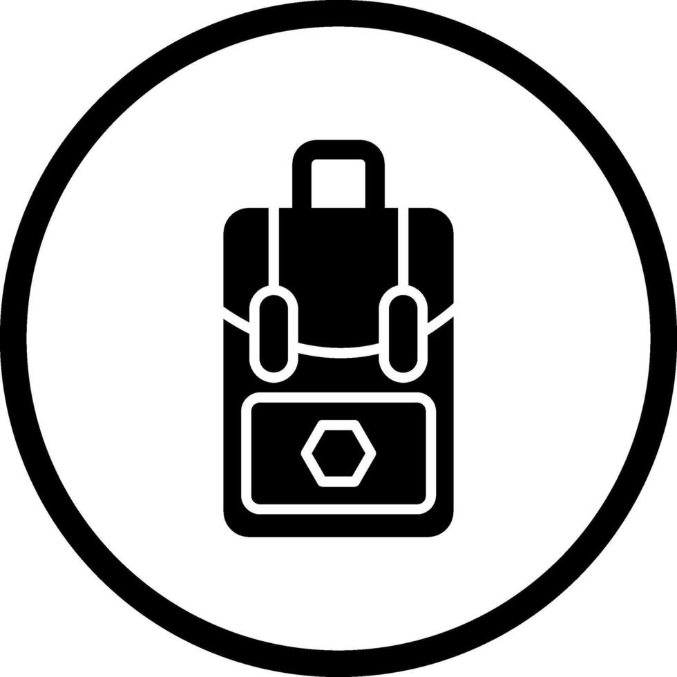 icono de vector de paquete de bolsa
