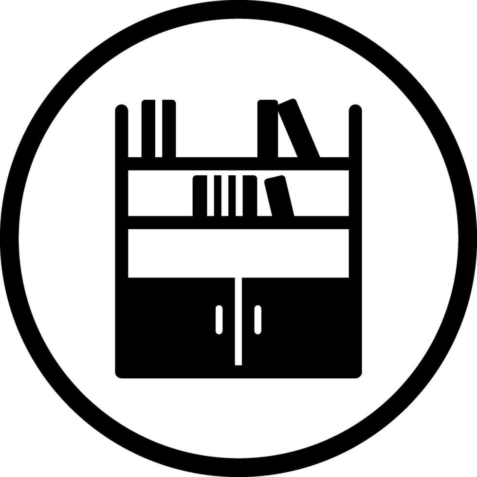 Book Shelf Vector Icon