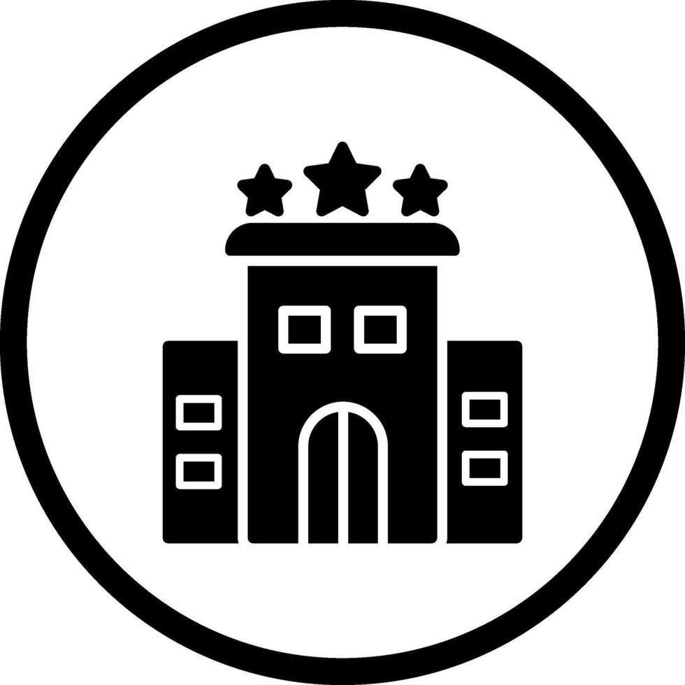 icono de vector de hotel