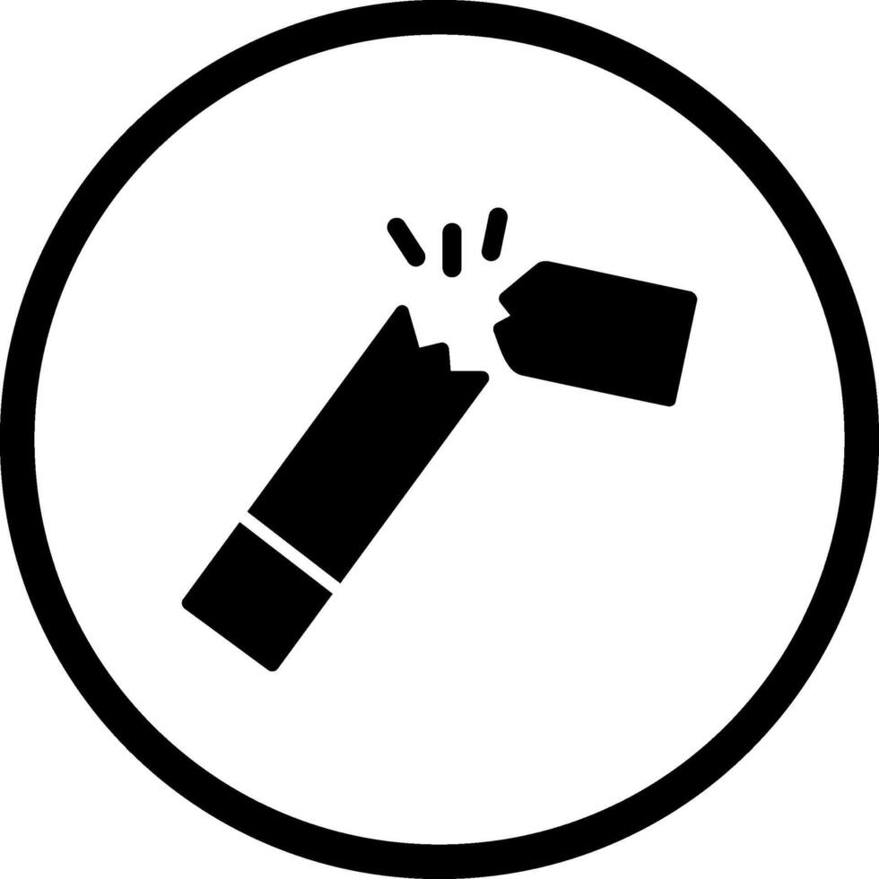 Broken Cigarette Vector Icon