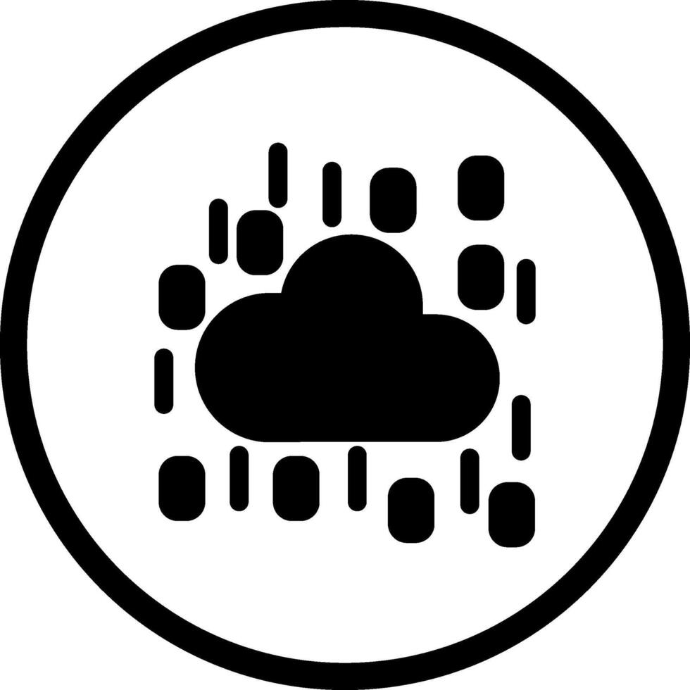 icono de vector de nube