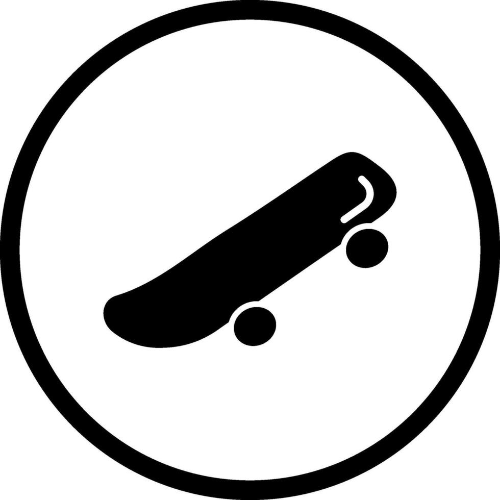 icono de vector de patineta