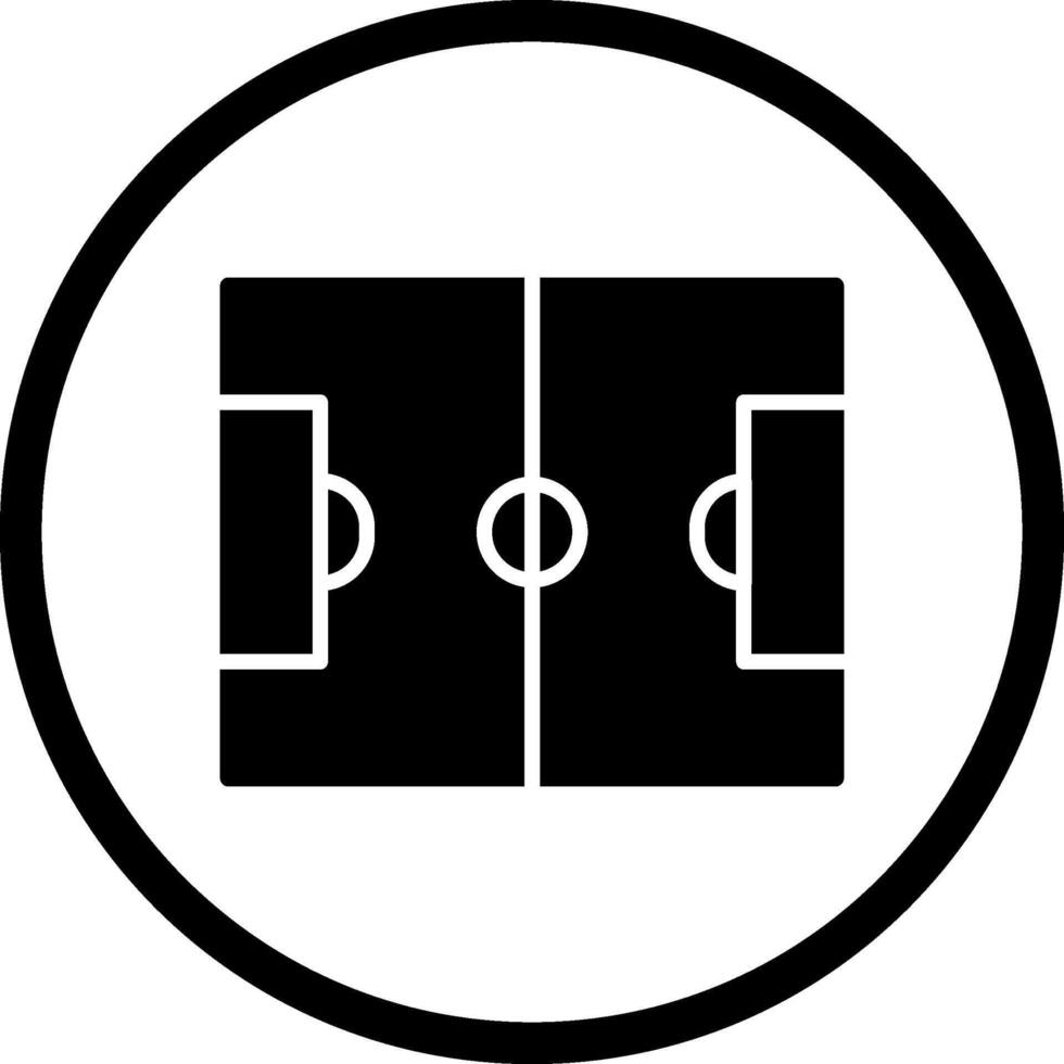 icono de vector de campo de fútbol