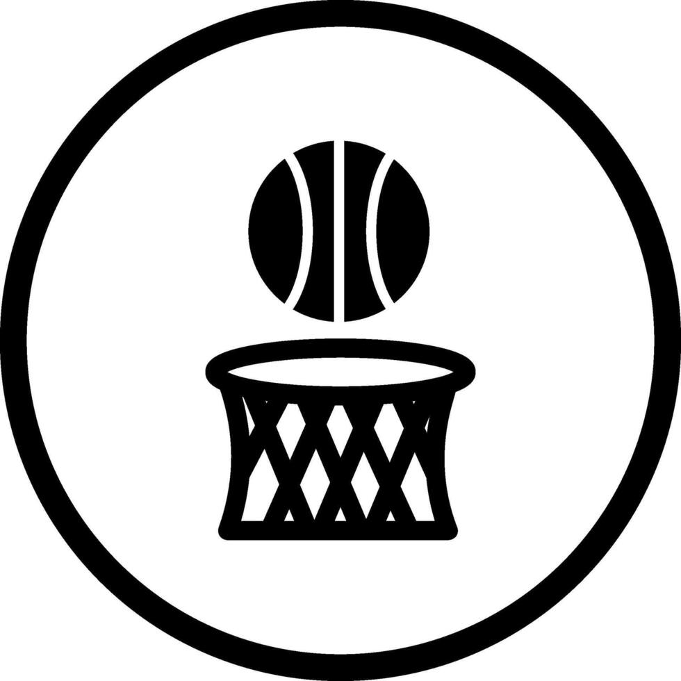 icono de vector de baloncesto