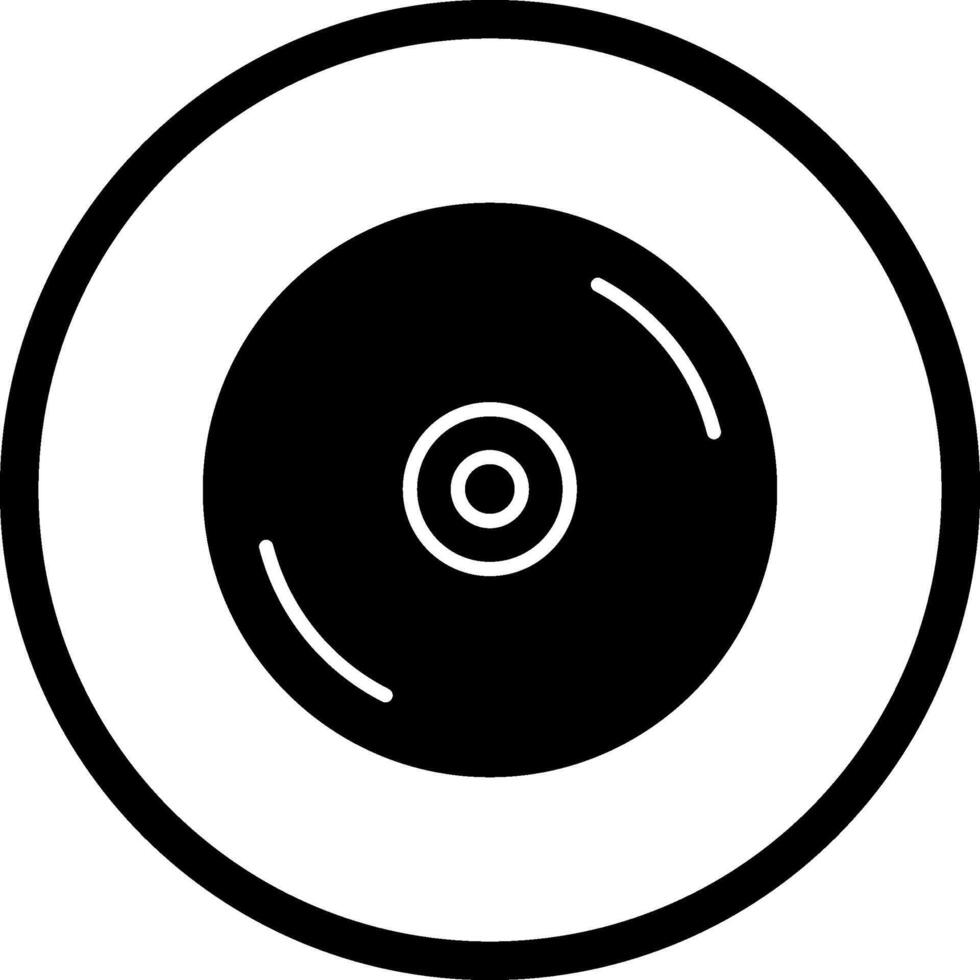 icono de vector de disco compacto