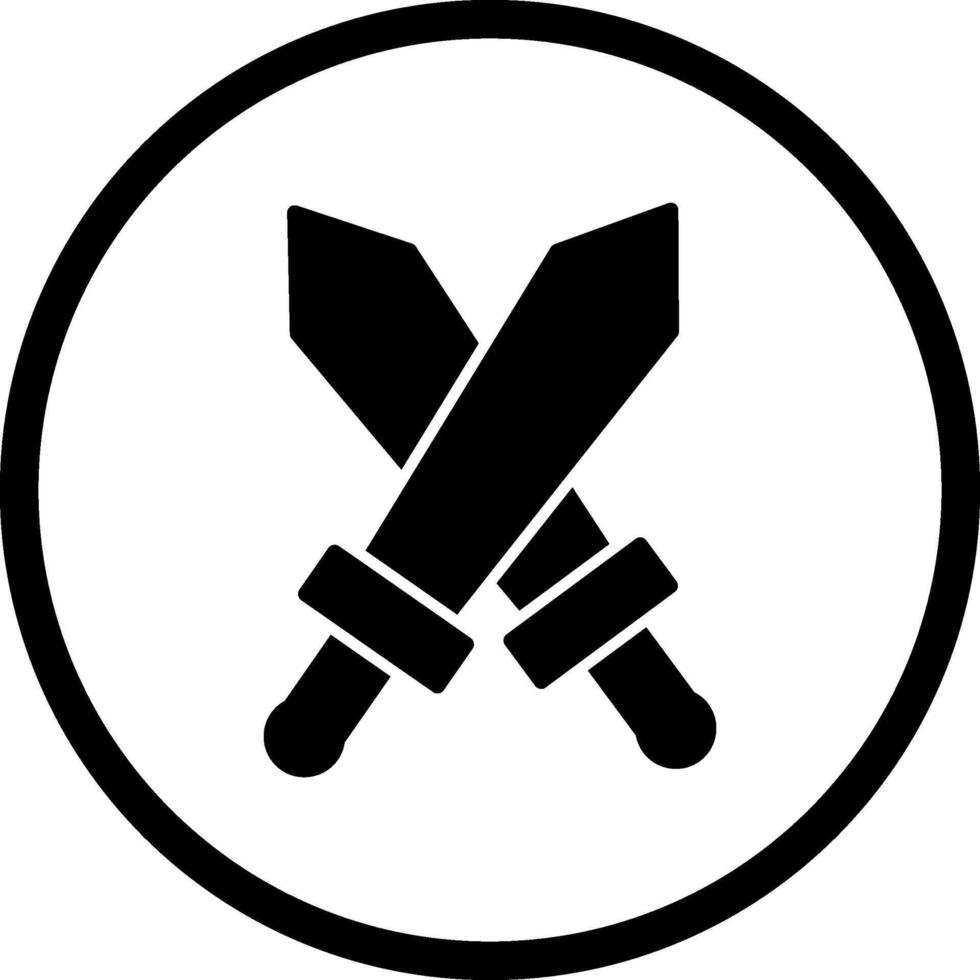 Two Swords Vector Icon
