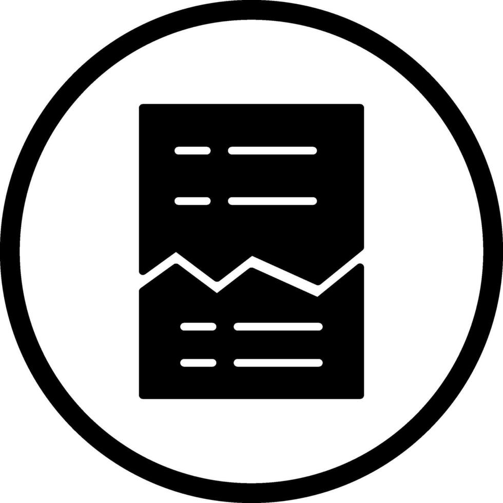 Corrupted List Vector Icon