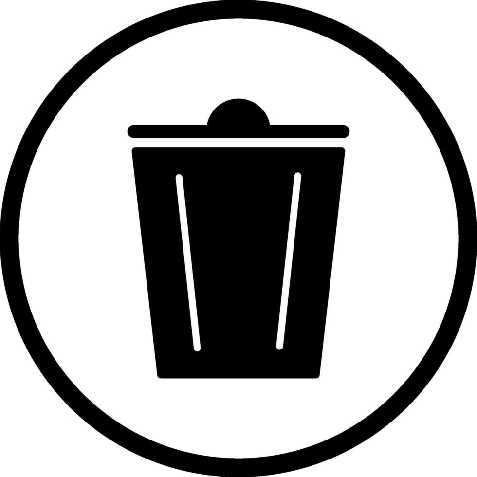 icono de vector de basura