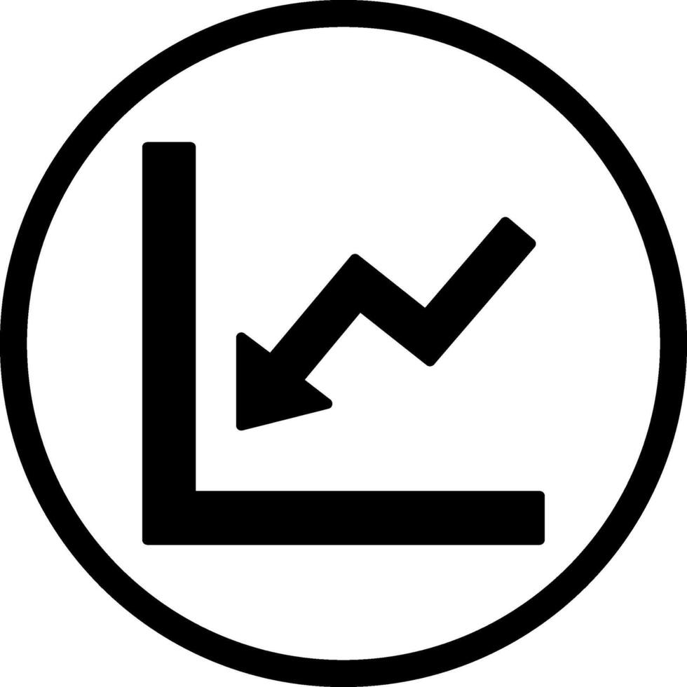 Graph Down Vector Icon