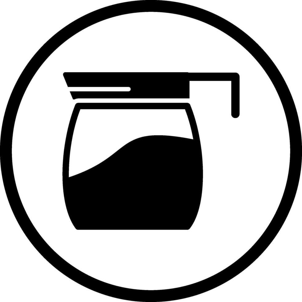 icono de vector de cafetera