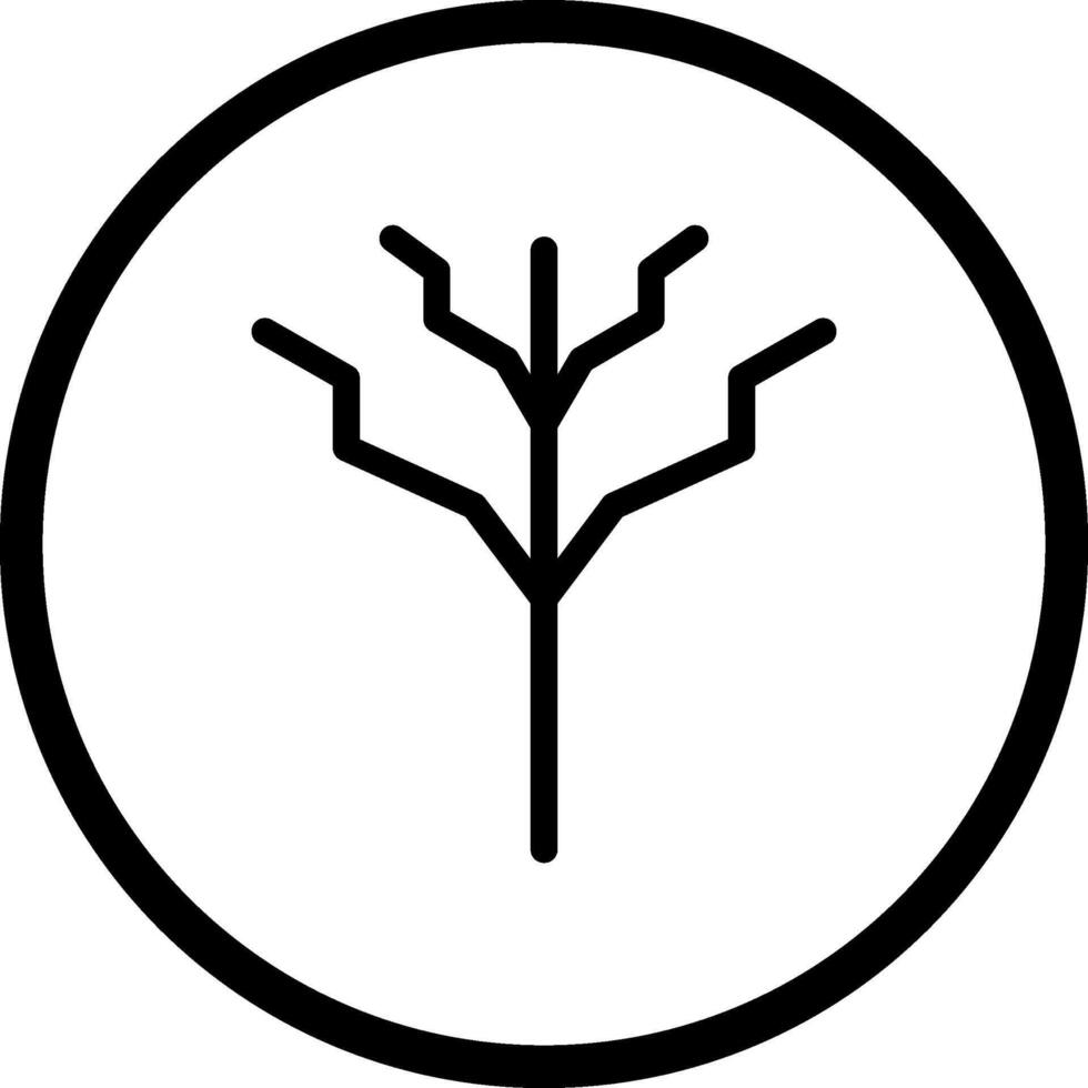 Tree with no leaves Vector Icon