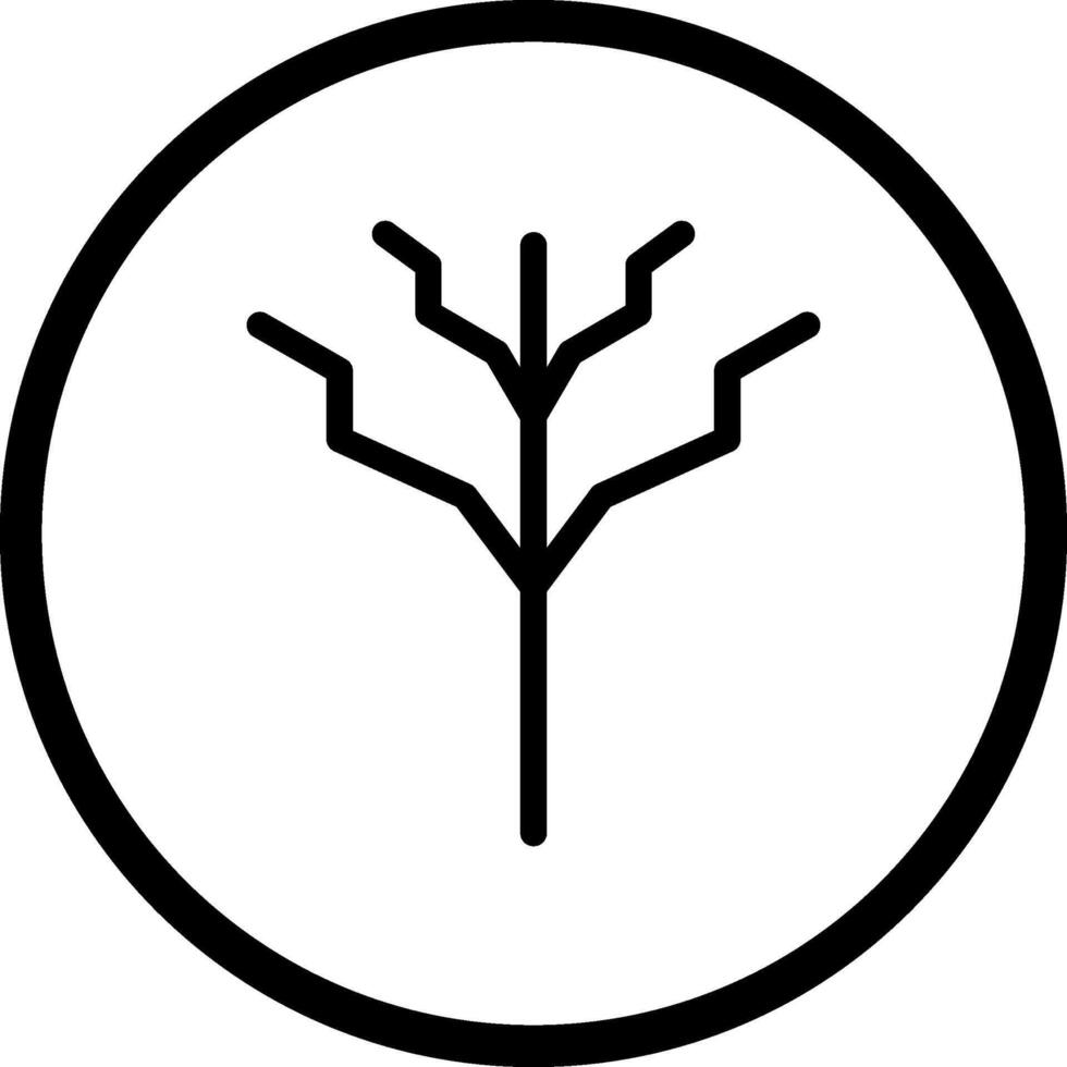 Tree with no leaves Vector Icon