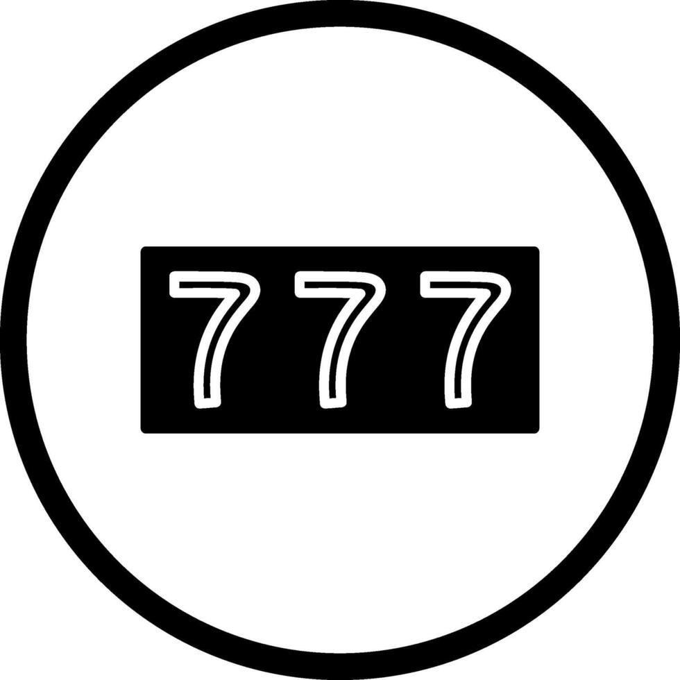 Triple Sevens Vector Icon