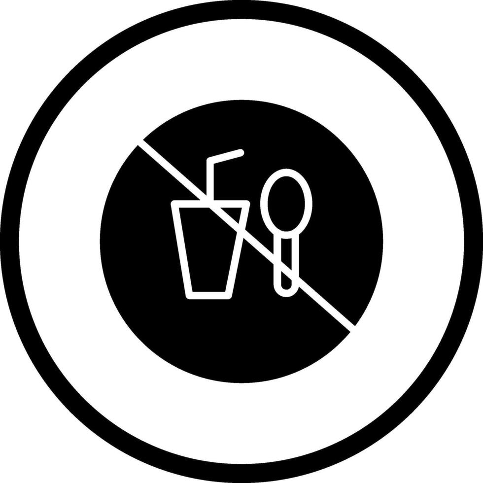 No Food or Drinks Vector Icon