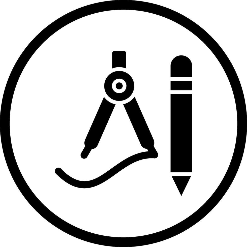icono de vector de herramientas de dibujo