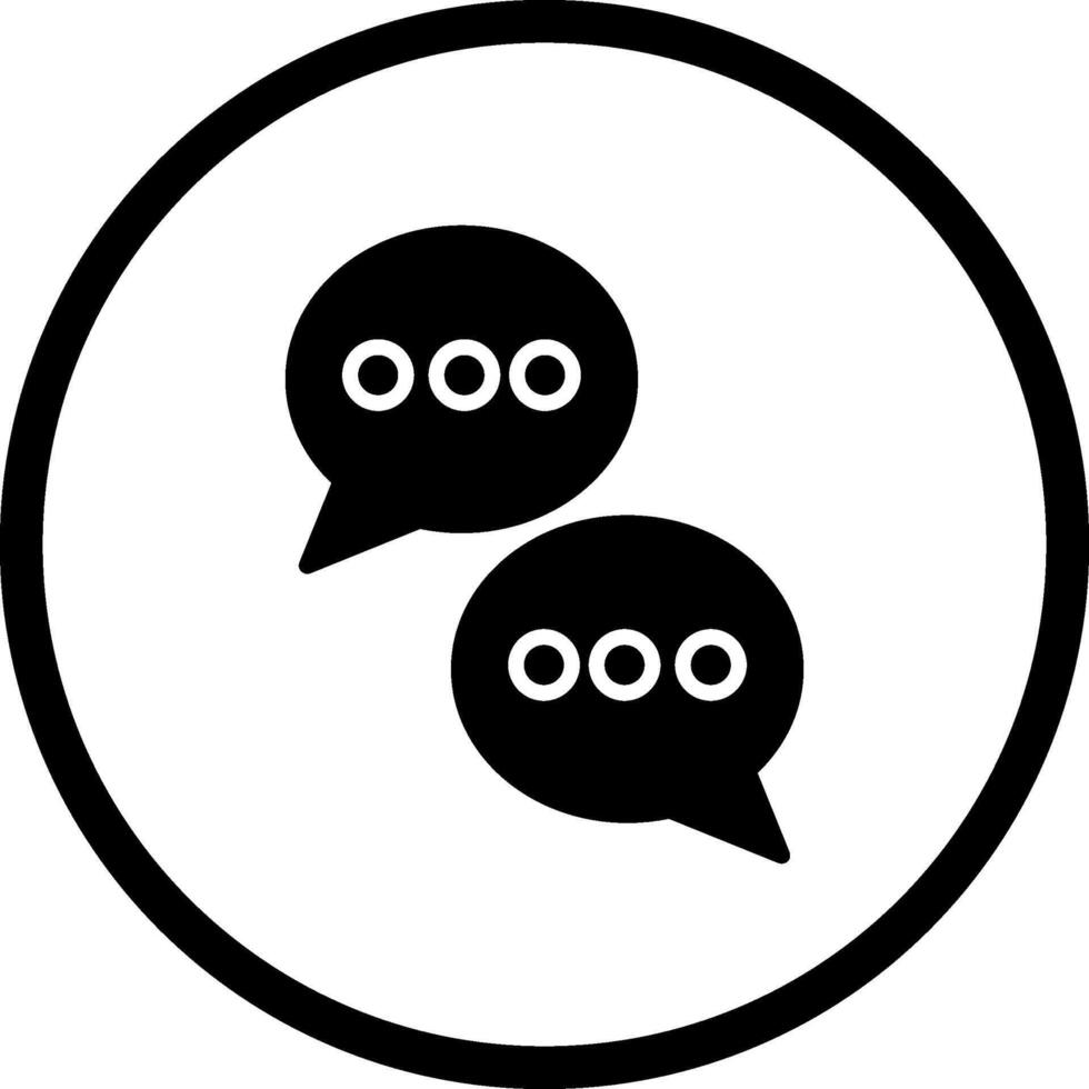 Chat Conversation Vector Icon