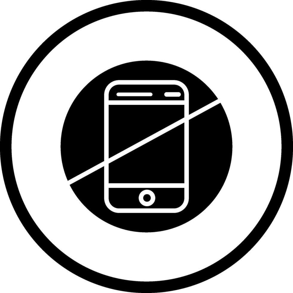 No Cell Phones Vector Icon