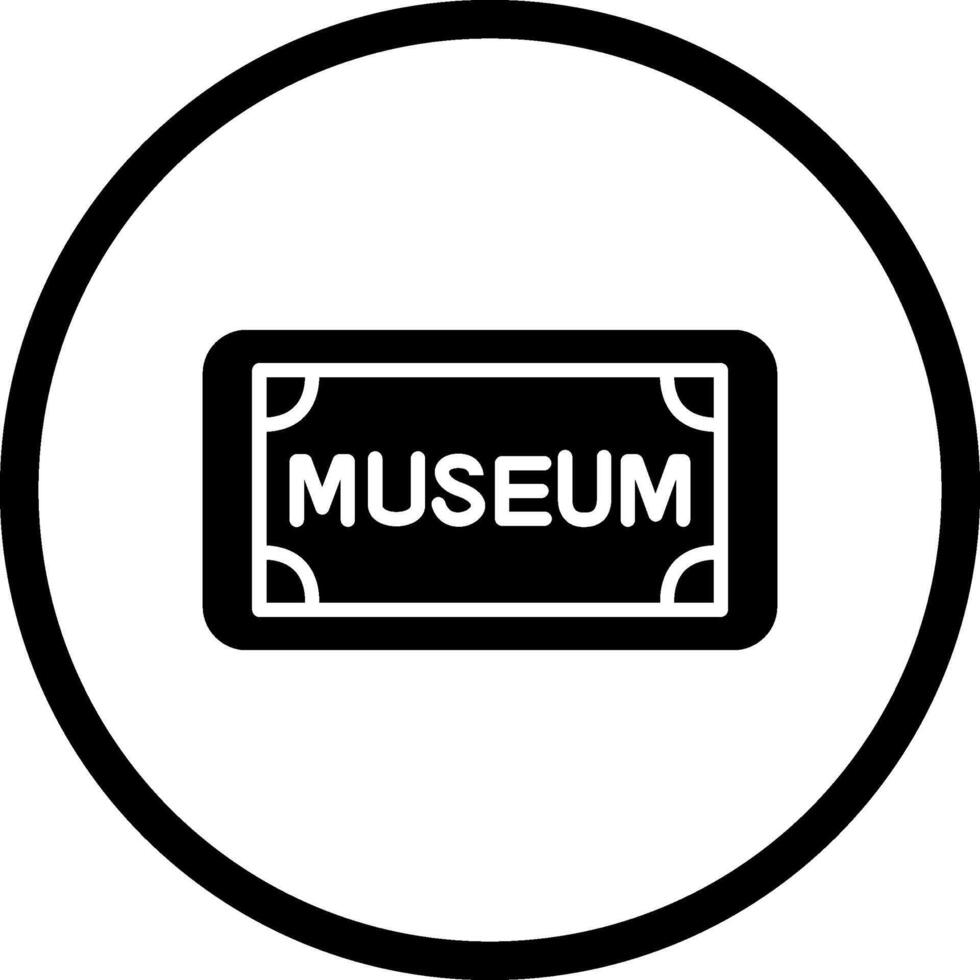 Museum Tag Vector Icon